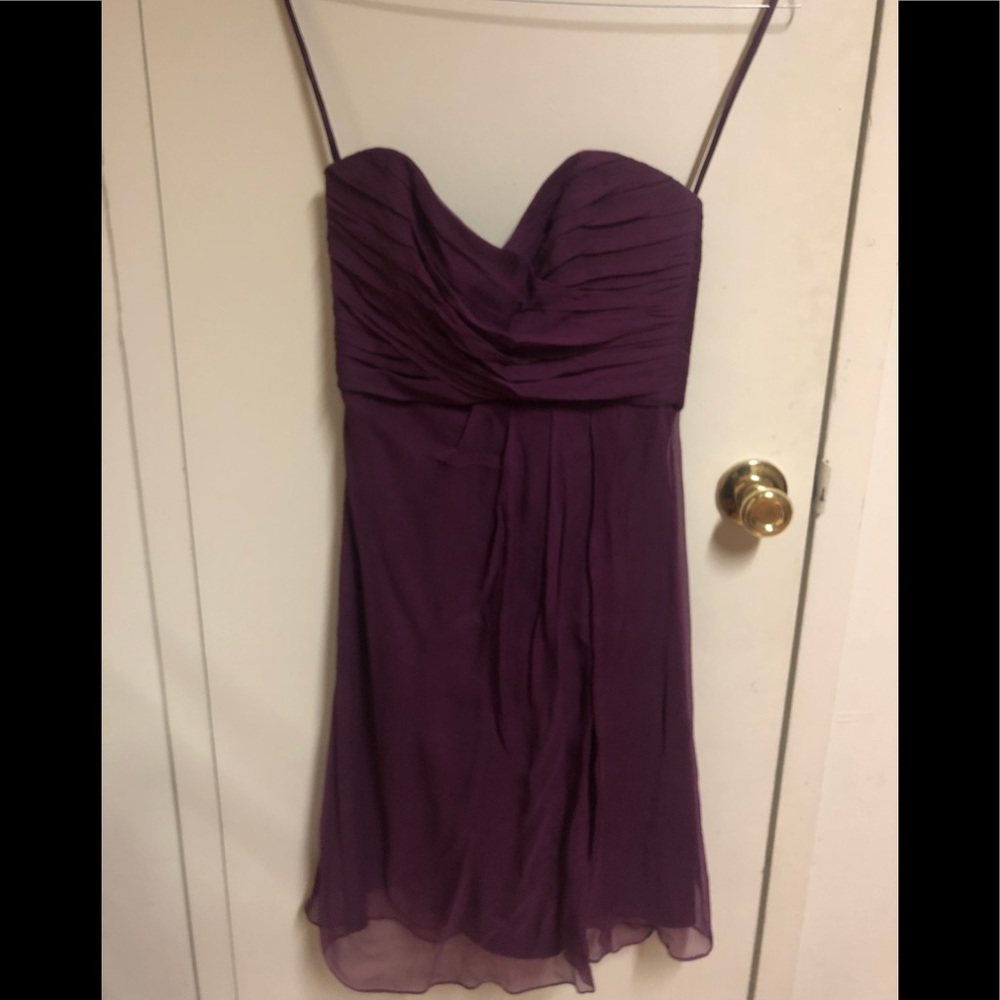 Short cocktail dress, purple size small, amsale